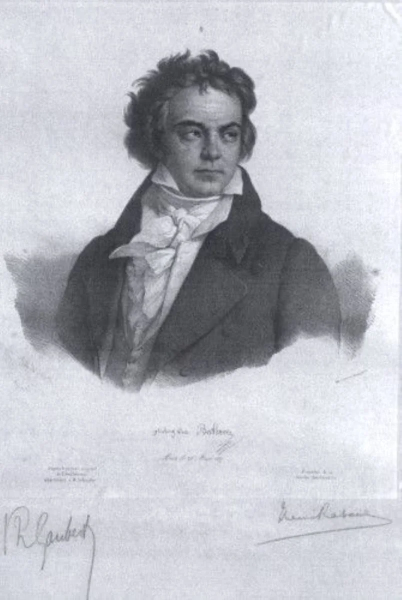 Portretul lui Ludwig van Beethoven, detail