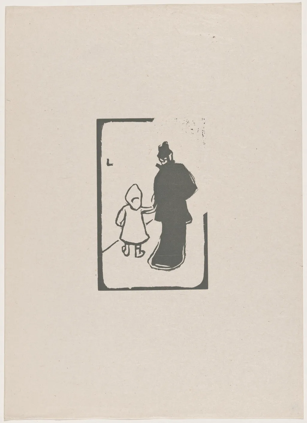 Promenade, by Launay, ink, 1895