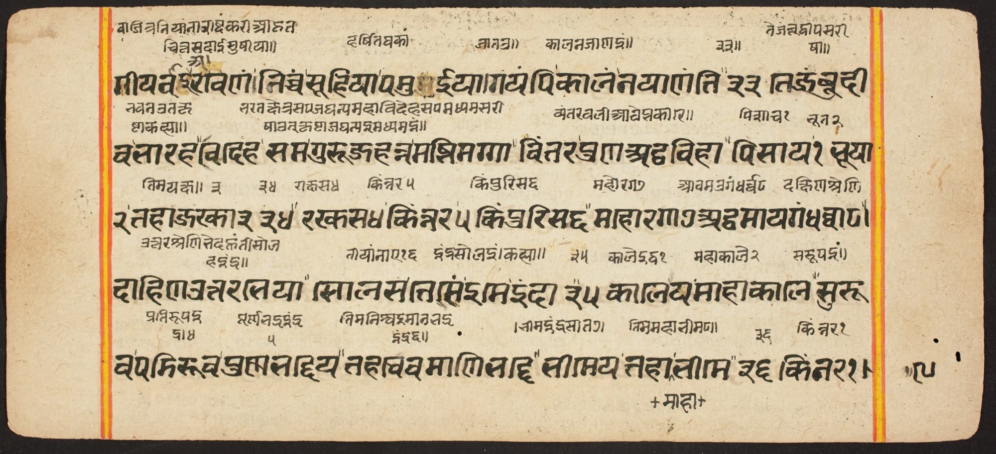 Tantric Manuscript "Sangrahani Sutra", detail