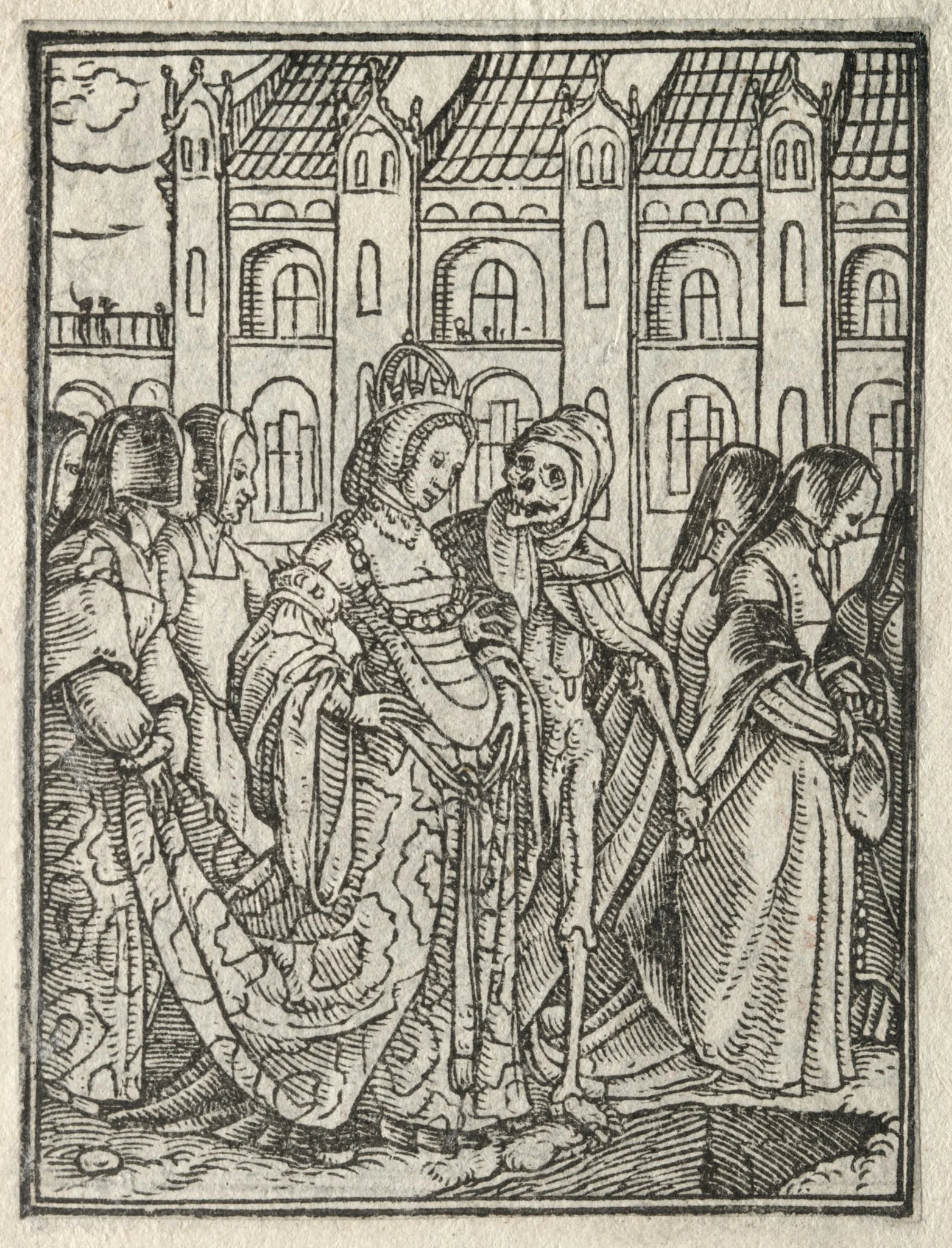 The Dance of Death: The Cardinal; The Empress, detail
