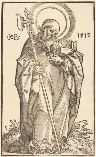 Saint Matthew, by Hans Baldung Grien, ink, 1519