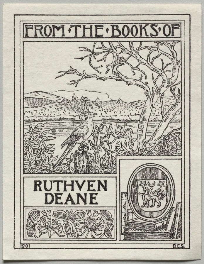 Bookplate: Ruthven Deane, detail