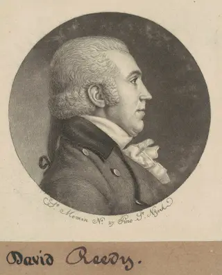 David Reedy, by Charles B. J. Févret de Saint-Mémin, ink, 1798