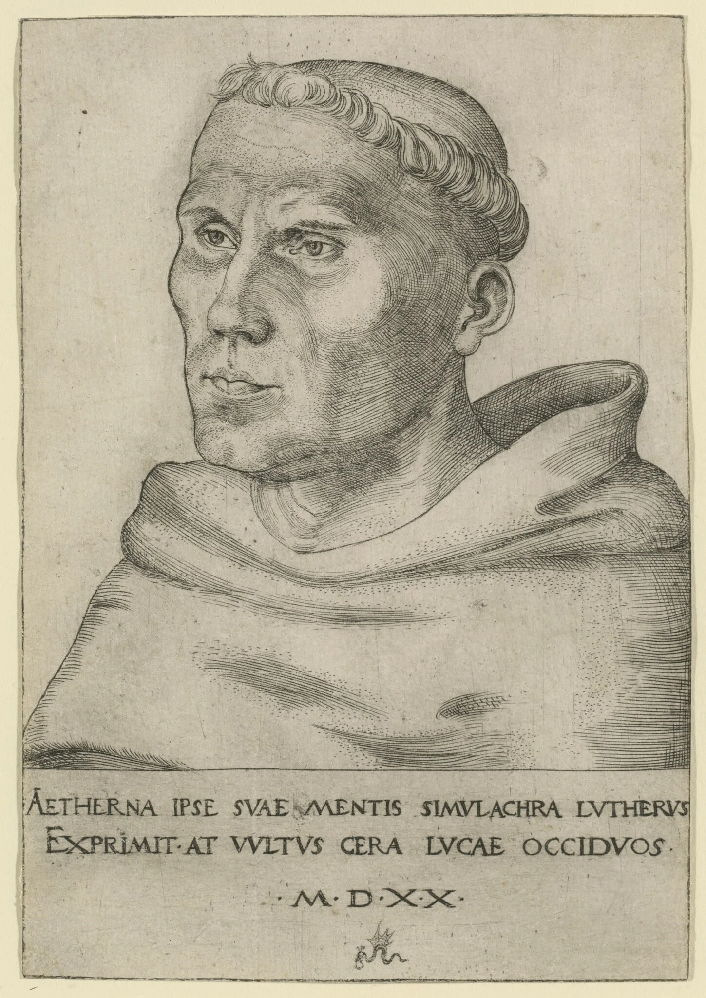 Luther as an Augustinian Friar, detail