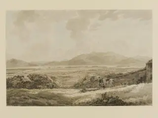 Killarney and Lake, by William Pars, watercolor, 1771