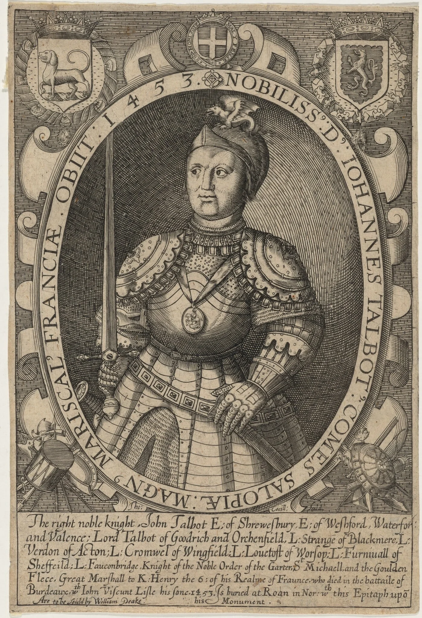 John Talbot, First Earl of Shrewsbury, detail
