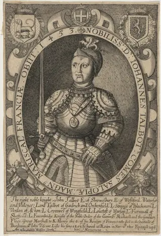 John Talbot, First Earl of Shrewsbury, by Thomas Cecil, ink, 1621