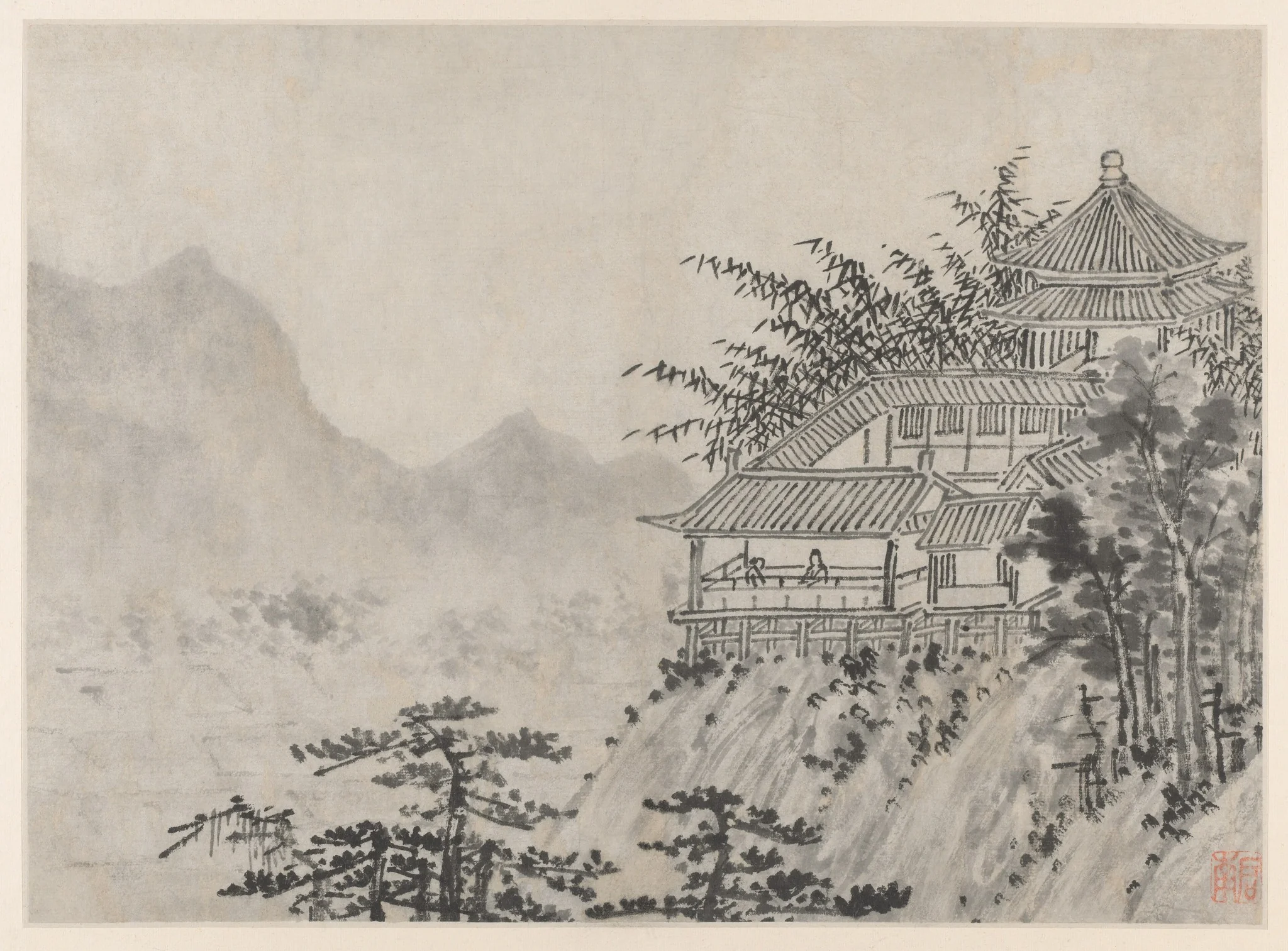 The Thousand Acres of Clouds, from Twelve Views of Tiger Hill, Suzhou, detail
