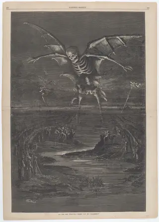 On the Red Danube - "Bless You, My Children!", by Thomas Nast, ink, 1877