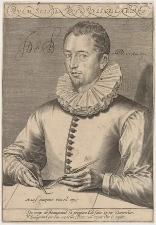 Jean de Beaugrand, by Thomas de Leu, ink, 1588