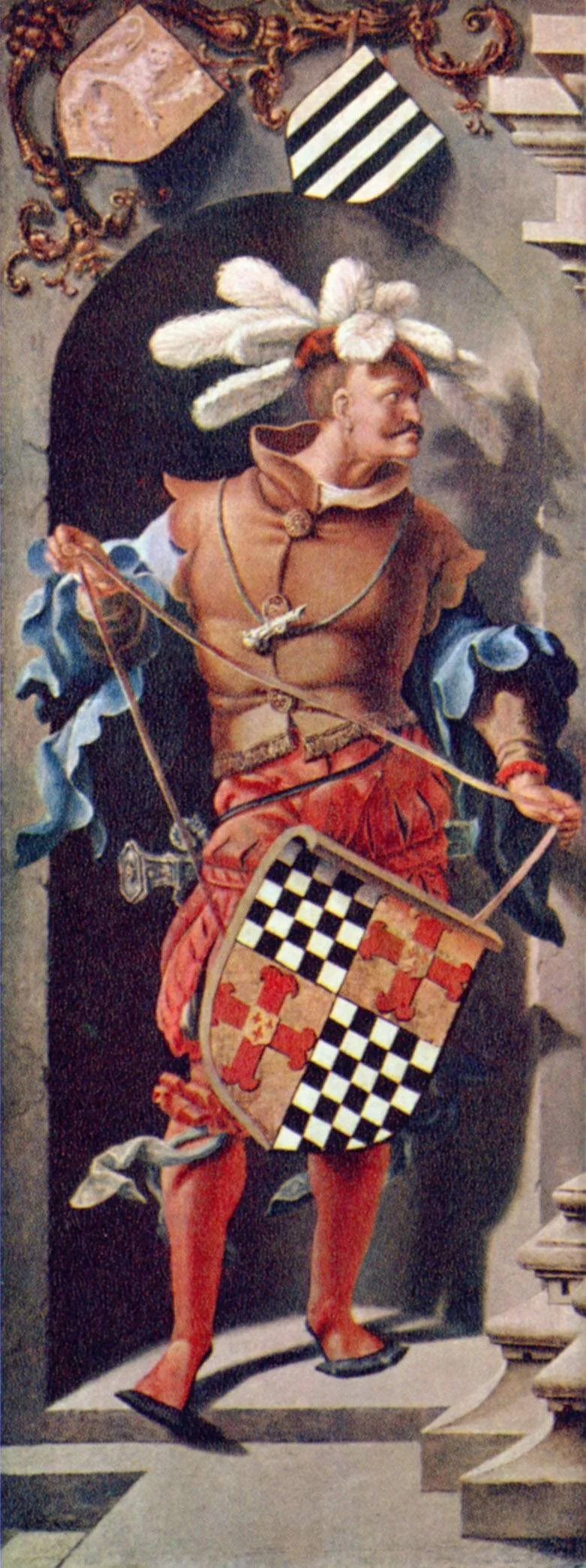 Healing of Blind Man of Jericho (left panel, Portrait of Jacob Florisz van Montfort), detail