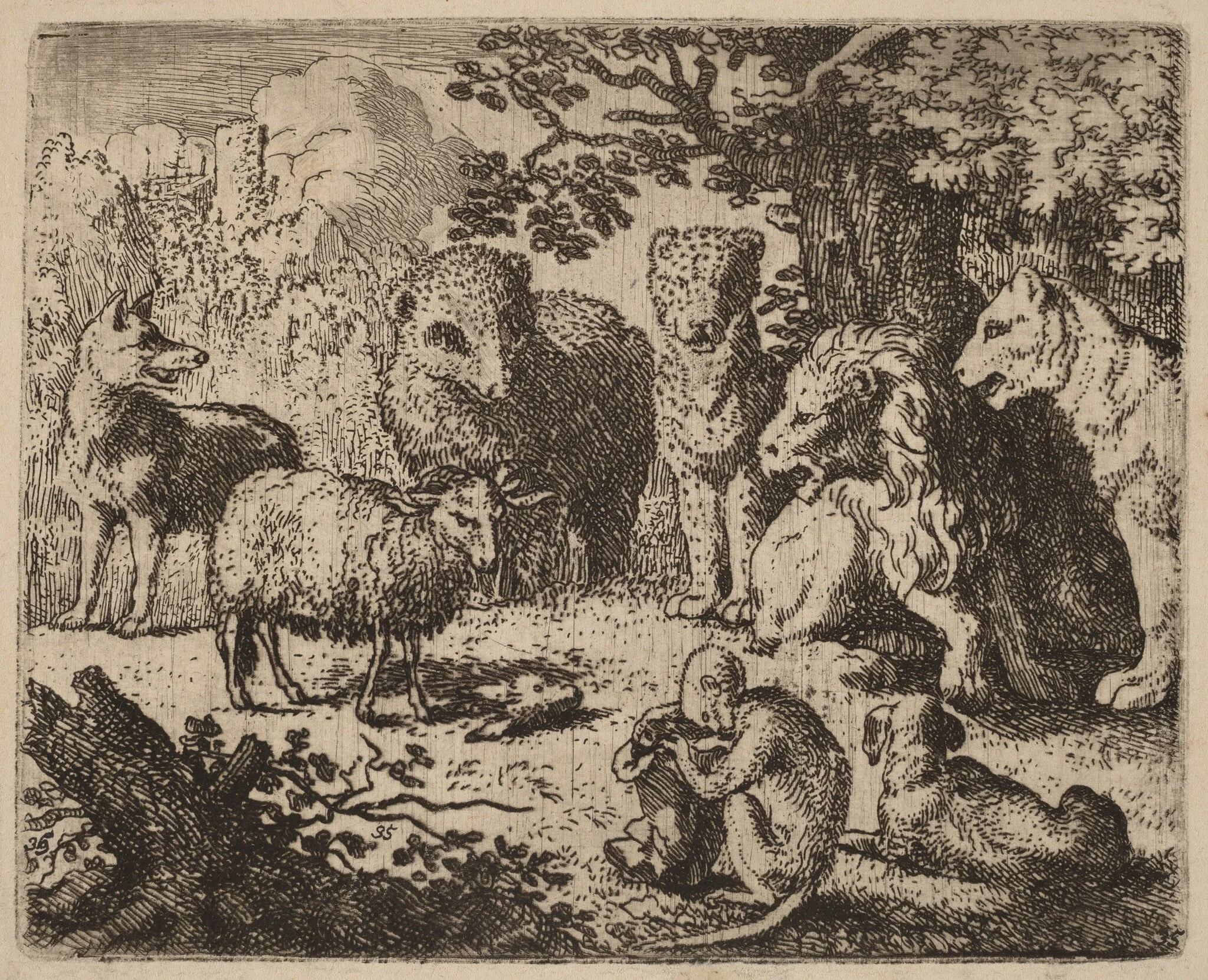 The Document is Opened, Revealing the Murdered Rabbit's Head, detail