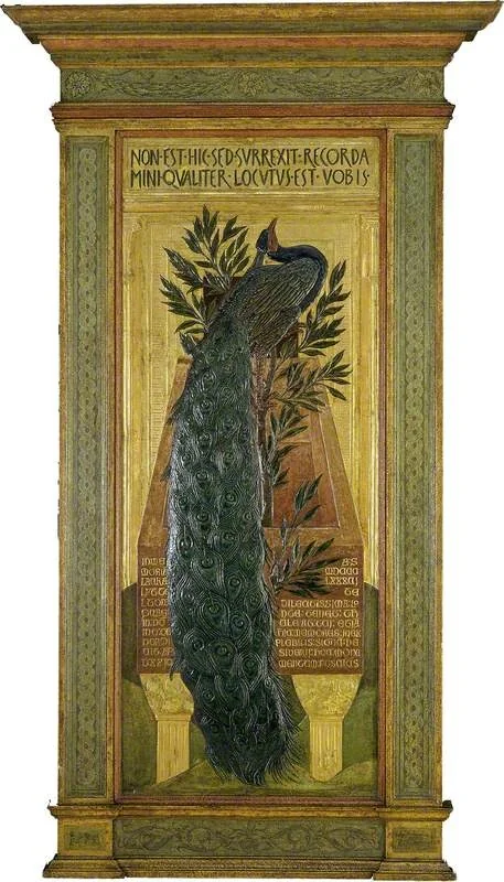A Peacock, detail