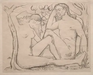 Nude Man and Woman, by Aristide Maillol, 1912