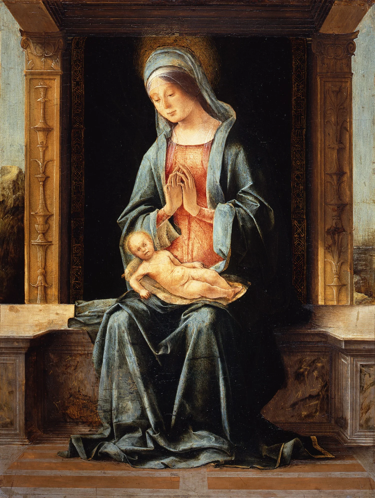 The Virgin and Child, detail