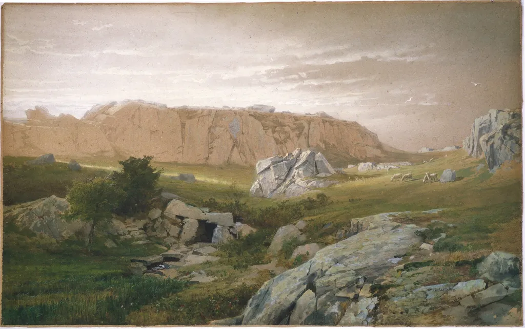 Paradise, Newport, by William Trost Richards, gouache, 1877