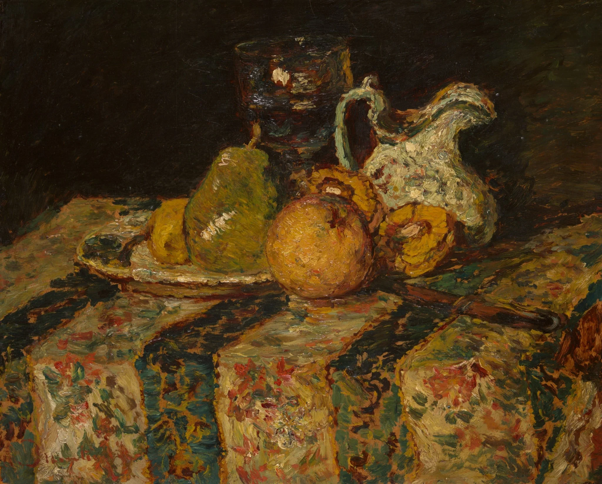 Still Life with Fruit and Wine Jug, detail