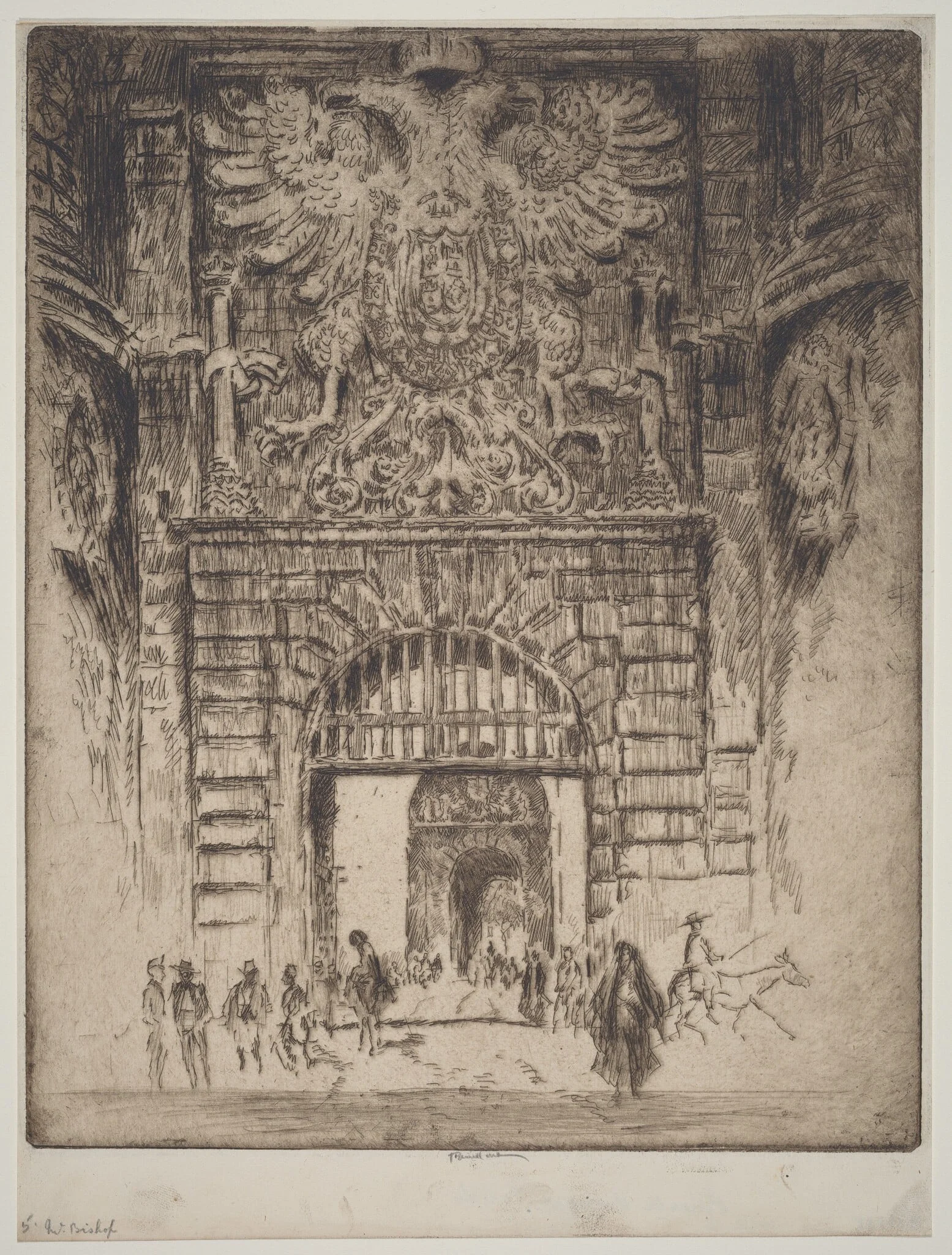 Puerta Visagara, Gate of Madrid, Toledo, detail