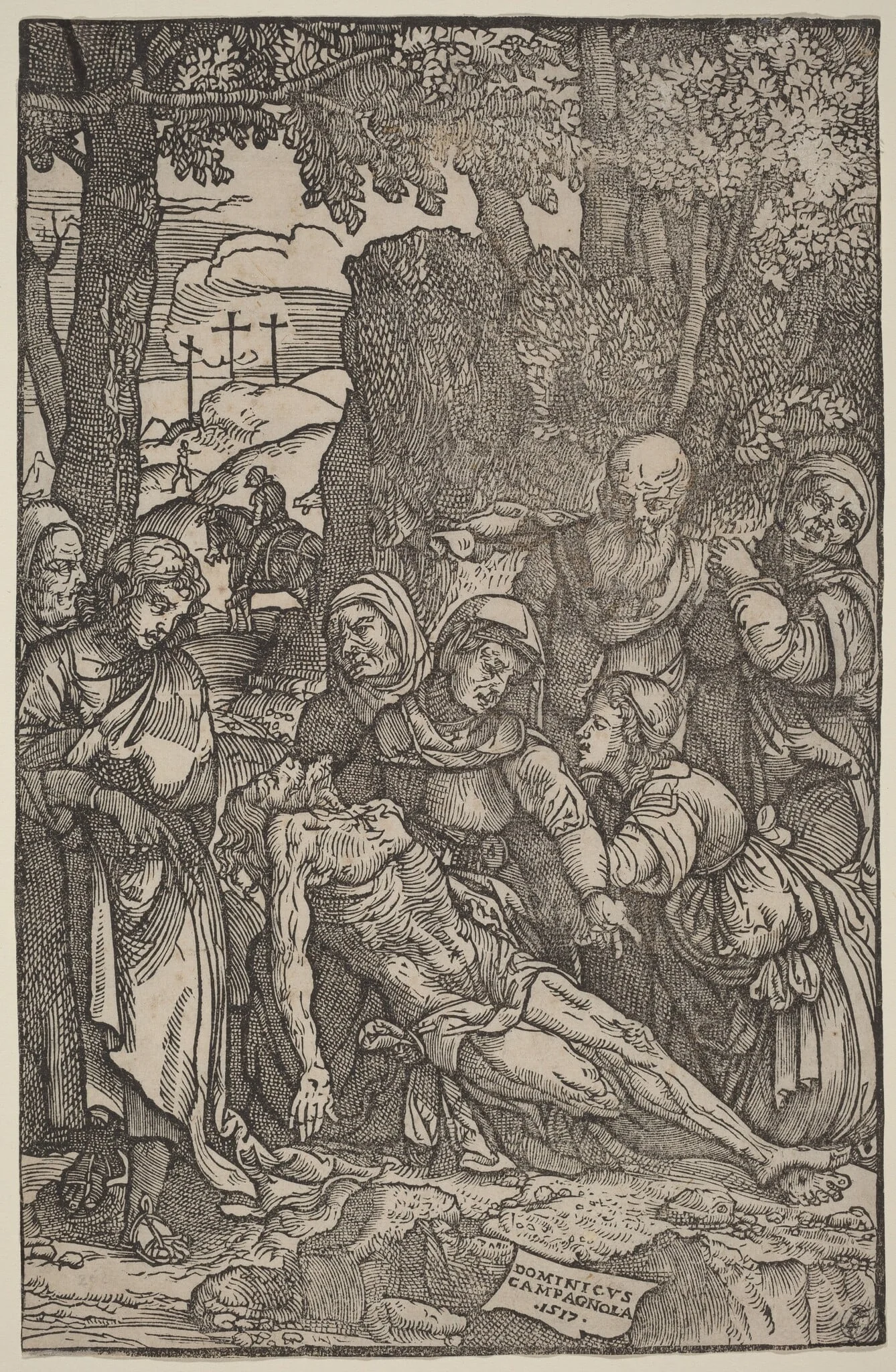Lamentation of Christ, detail