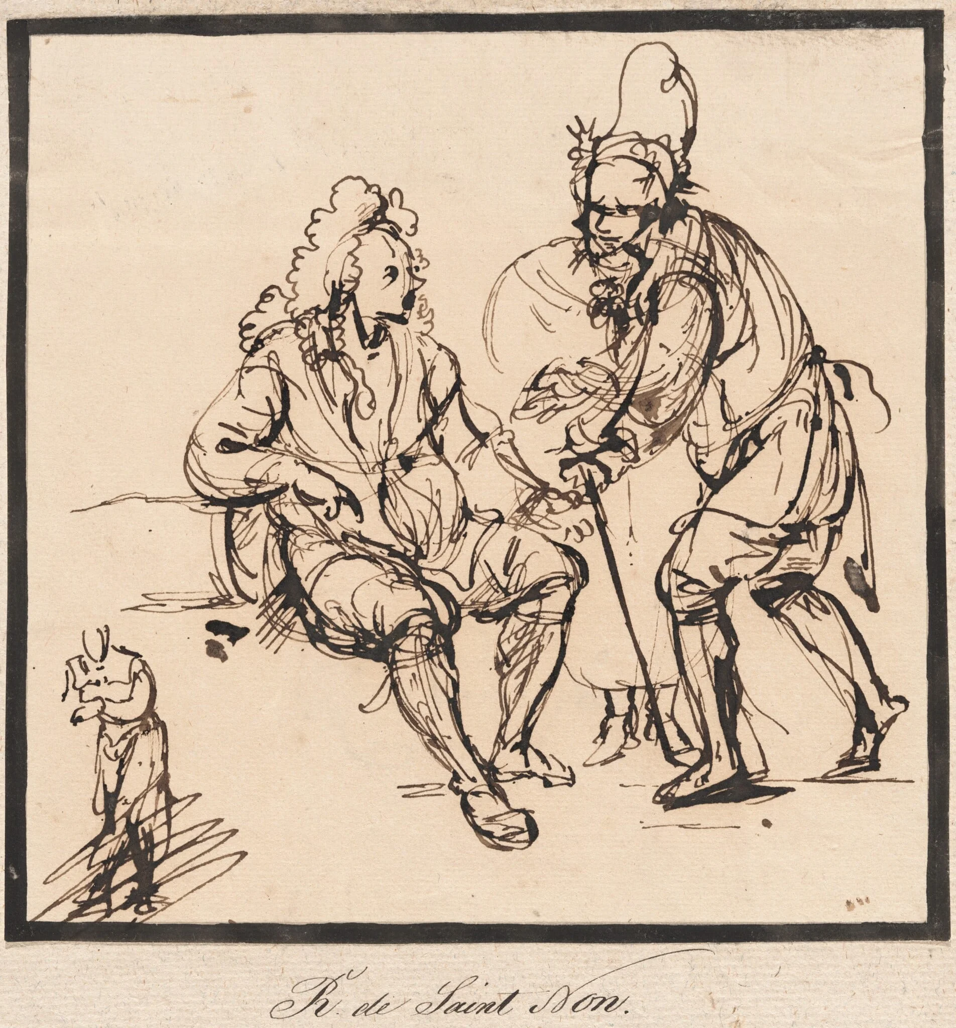 A Gardener and a Gentleman, detail