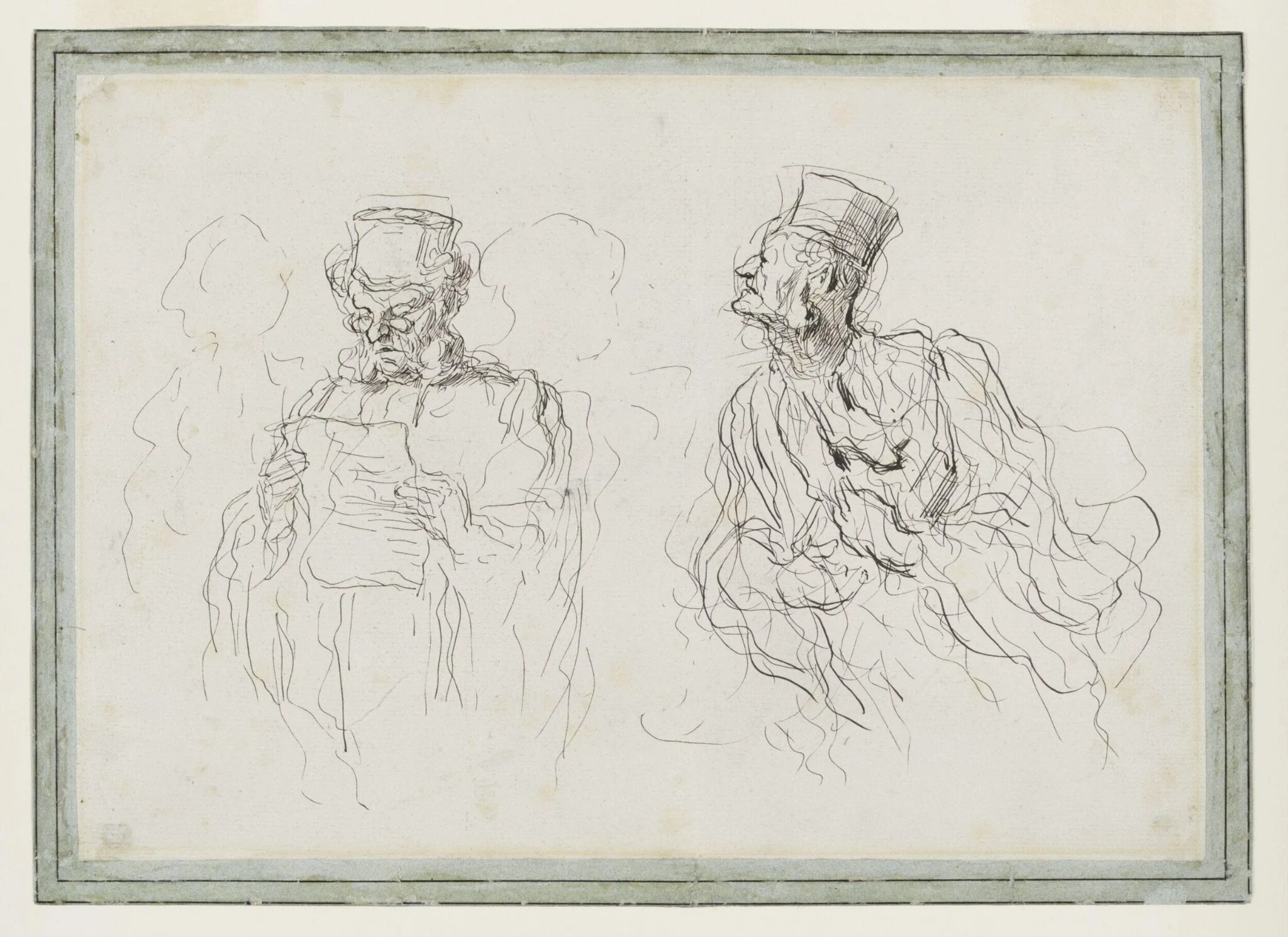 Deux Avocats, detail