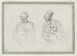 Deux Avocats, by Honoré Daumier, 1865