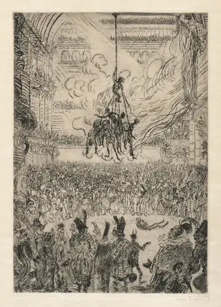 The Vengeance of Hop-Frog, by James Ensor, 1898