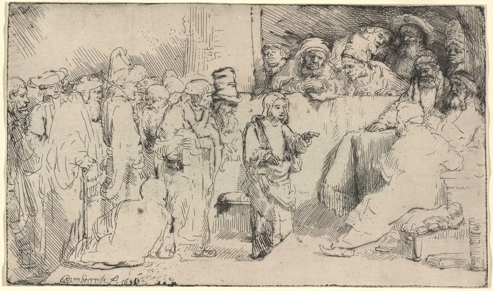 Christ Disputing with the Doctors: a Sketch, detail