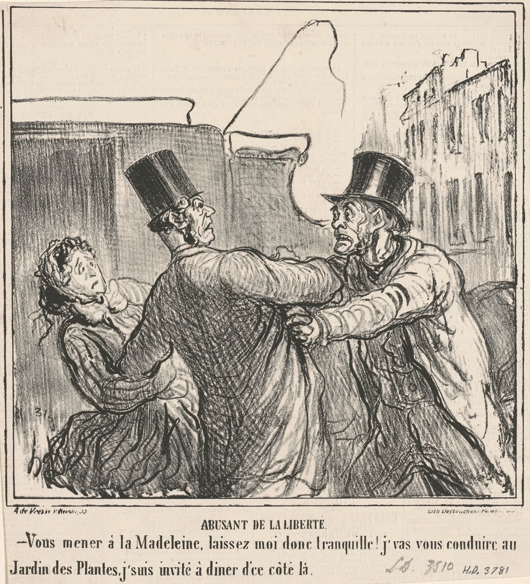 Abusant de la liberté, detail