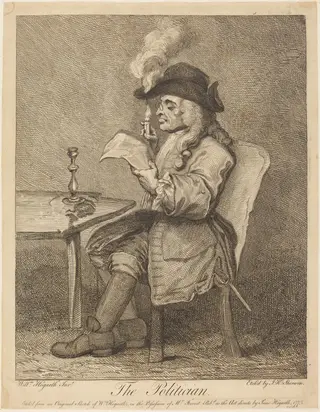 Politician, by John Keyse Sherwin, ink, 1775