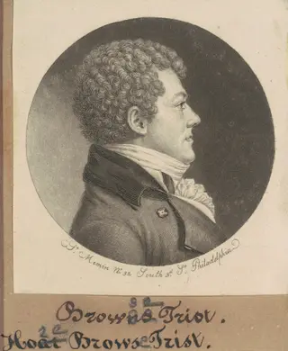 Hore Browse Trist, by Charles B. J. Févret de Saint-Mémin, ink, 1798