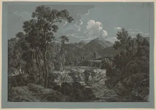 The Waterfall near Schladming in the Steiermark, by Josef Rebell, gouache, 1808
