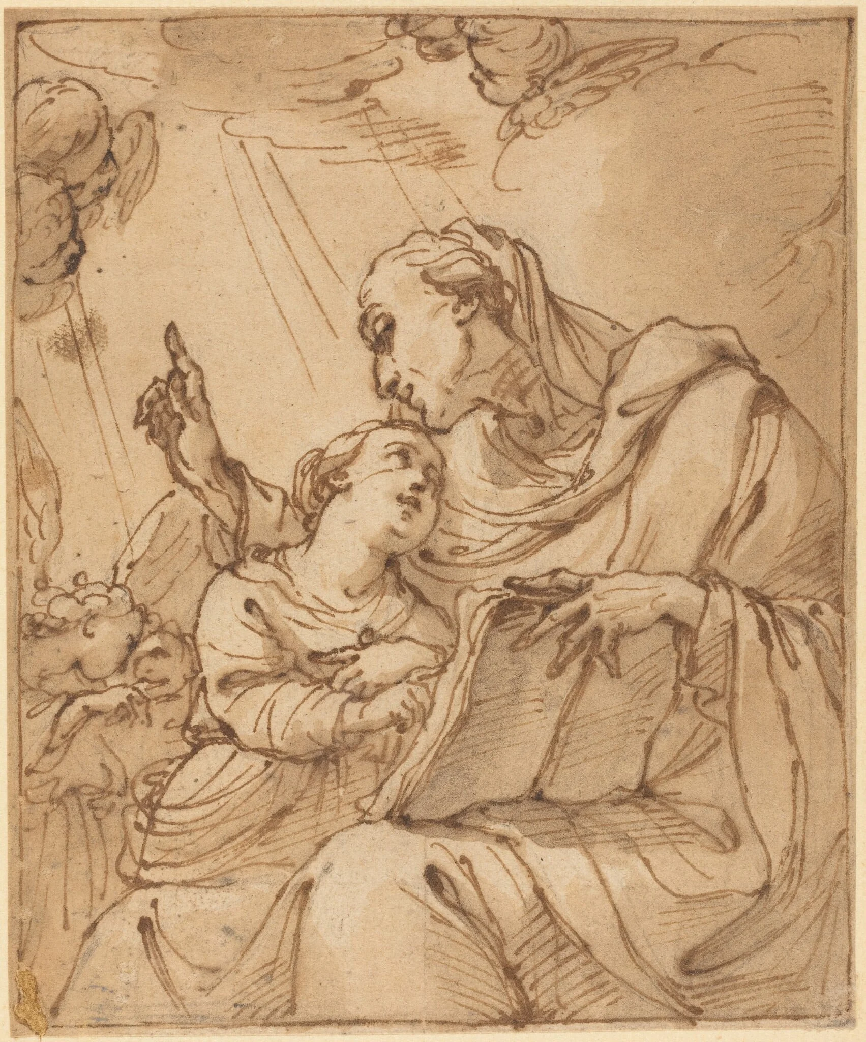 The Education of the Virgin, detail