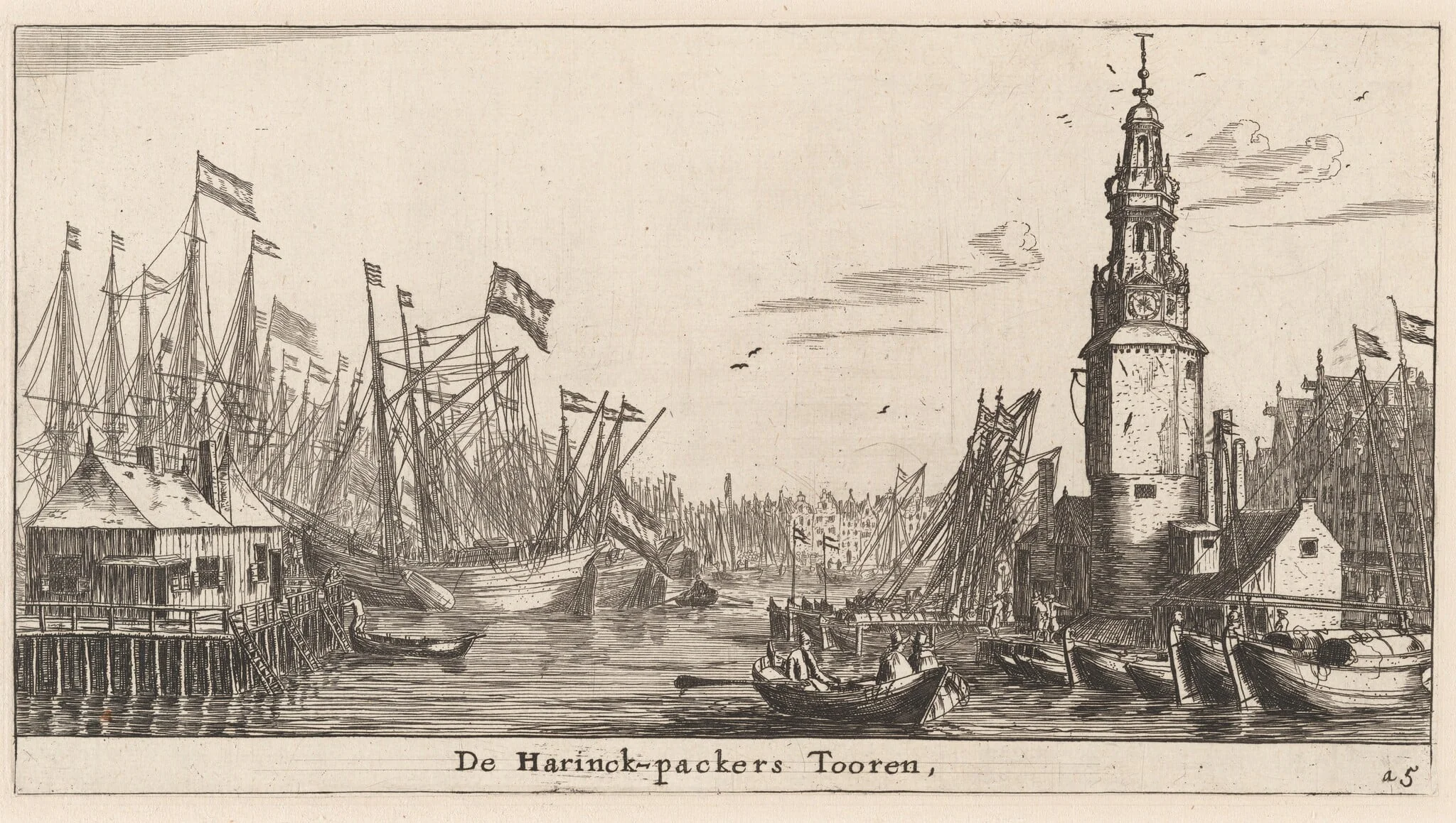 The Haringpakkers Tower in Amsterdam, detail
