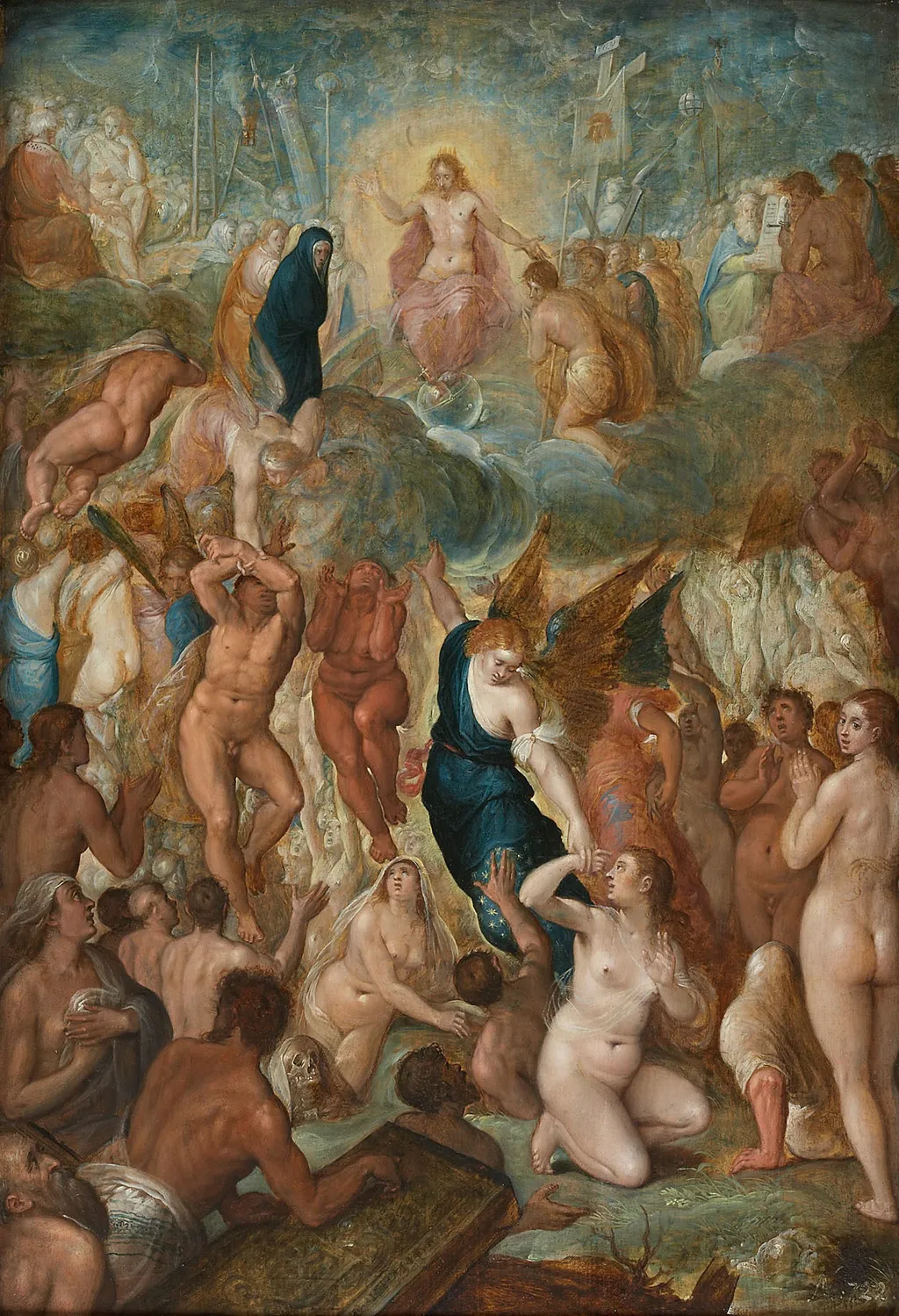 The Last Judgment, by Hieronymous Francken II, unspecified, 1607