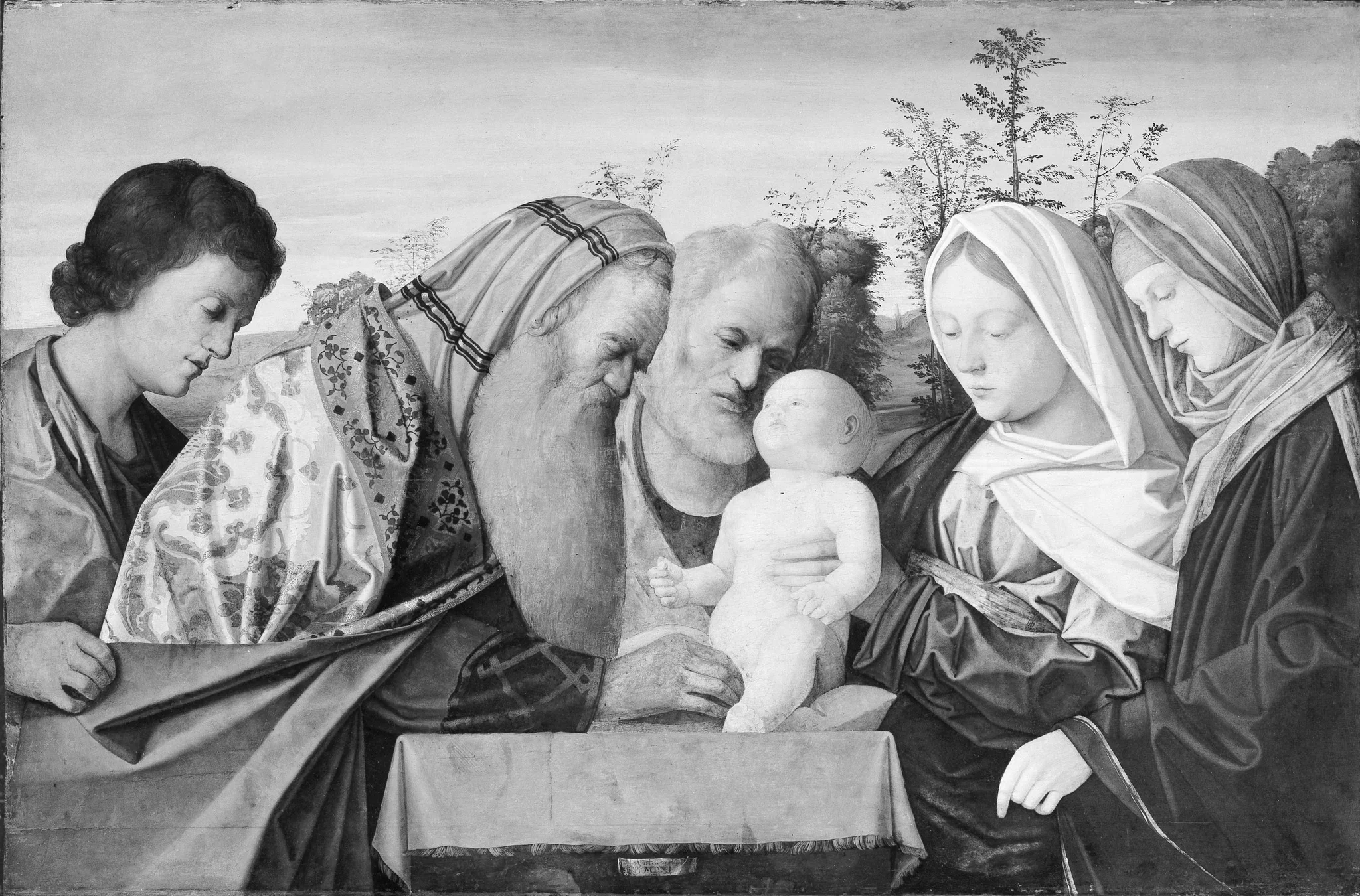 The Circumcision, detail