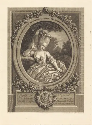 Le danger des bosquets, by Pierre Adrien Le Beau, ink, 1774