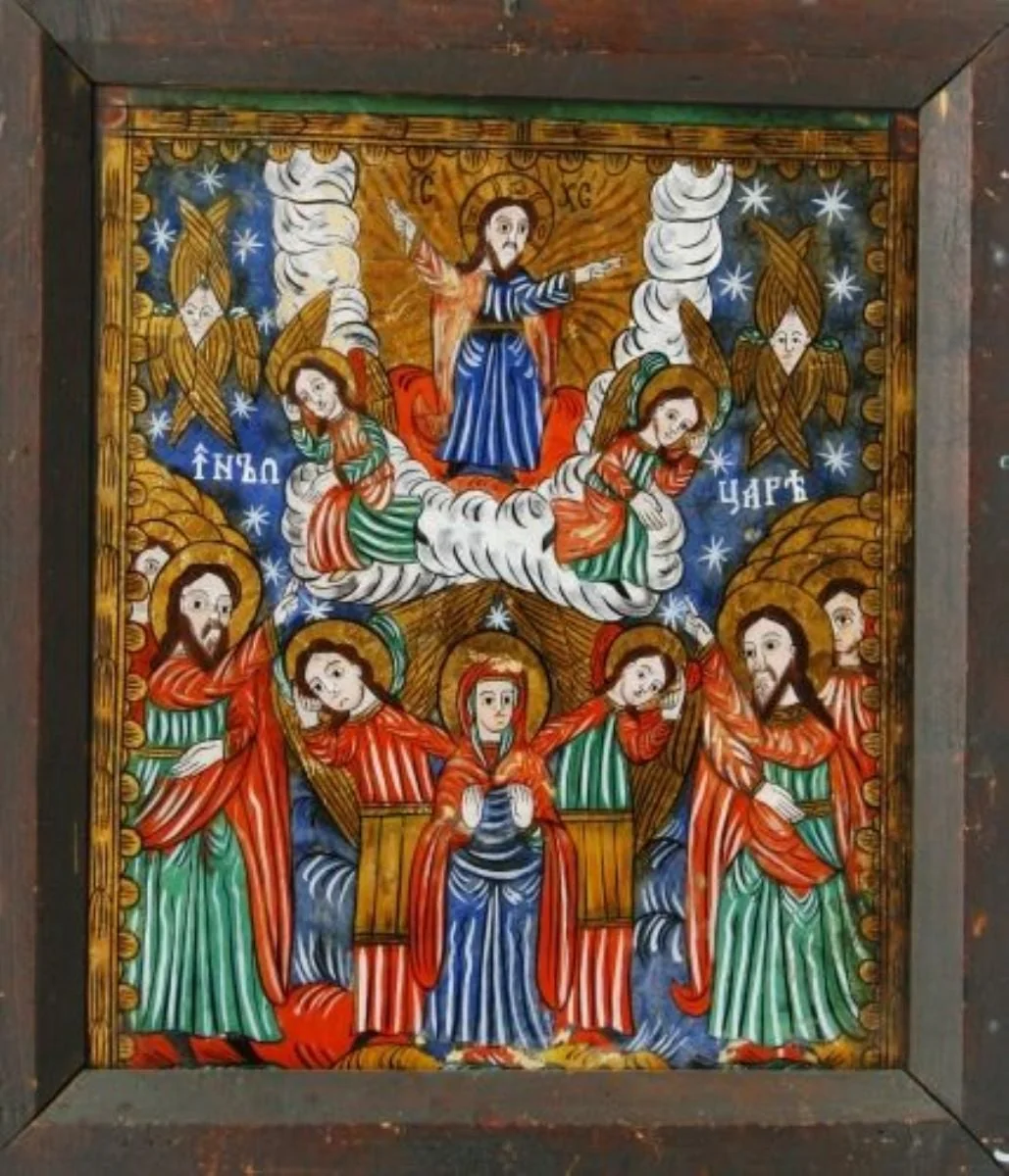 Înălțarea lui Iisus Hristos la ceruri, detail