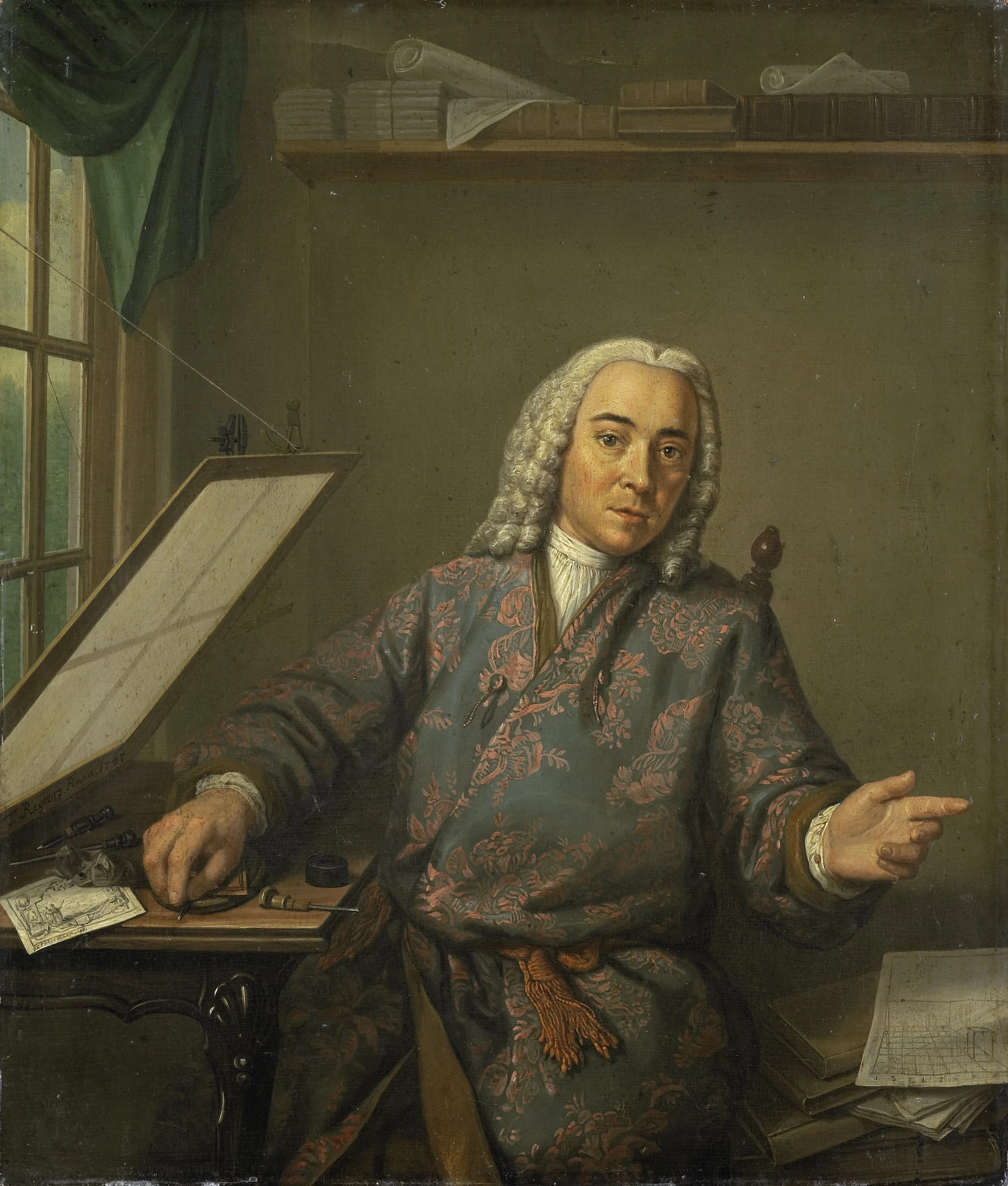 Portrait of the Engraver Jan Casper Philips, detail