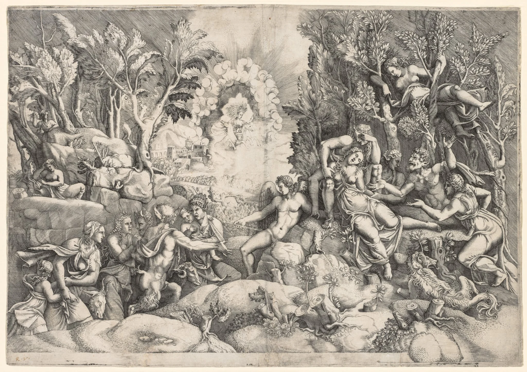 The Death of Procris, detail