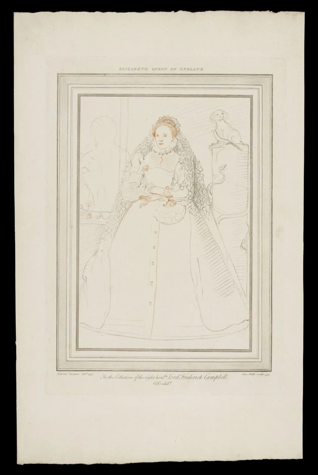 H Beard Print Collection, by Federico Zuccaro, 1575