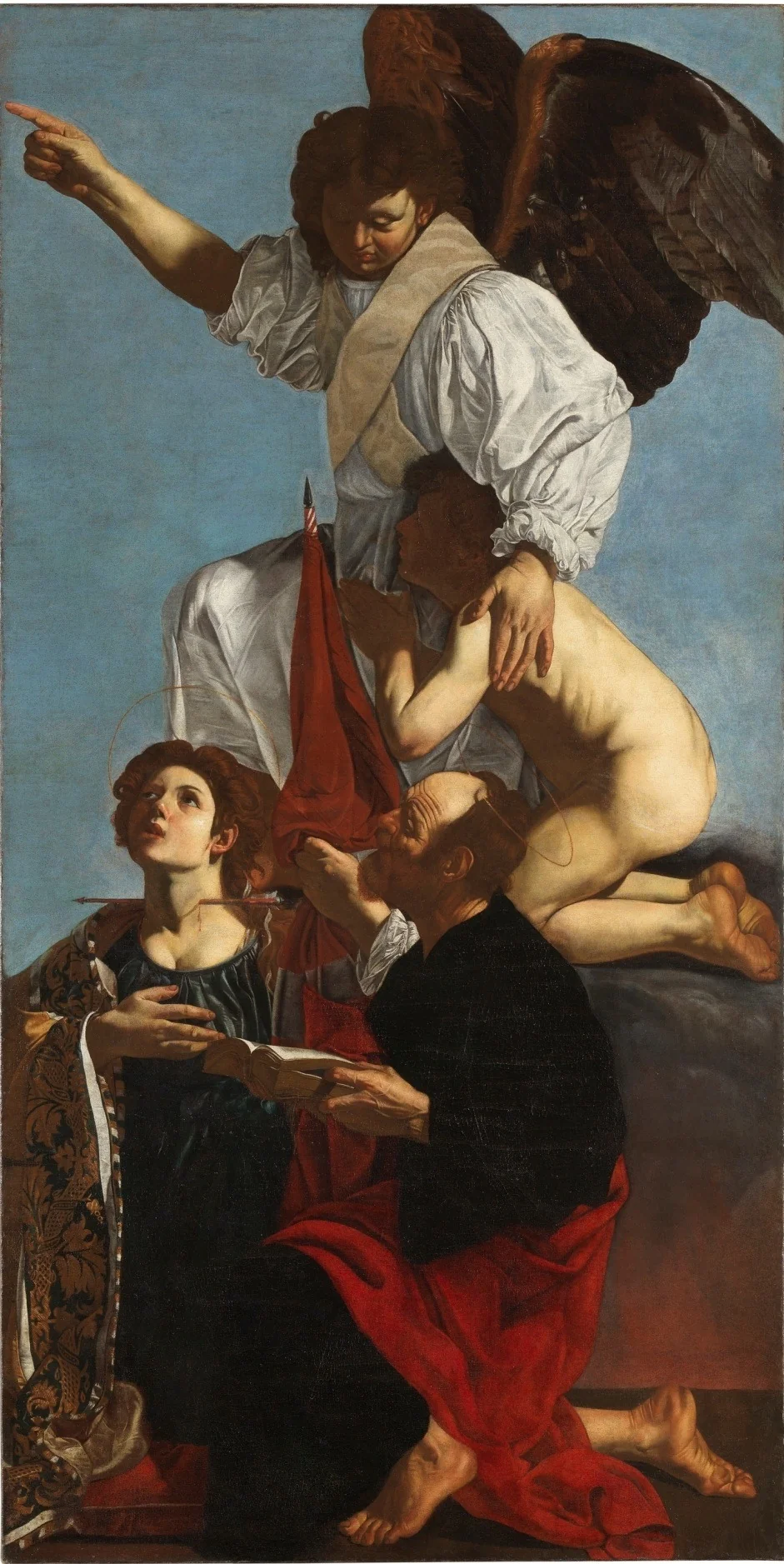 The Guardian Angel, Saint Ursula and Saint Thomas, detail