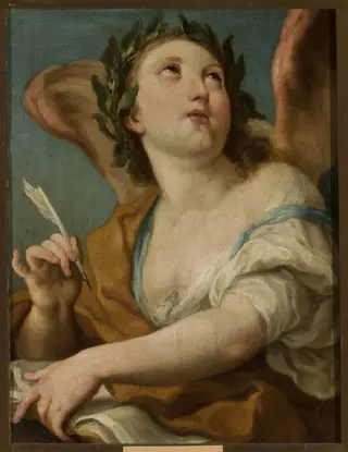 Allegory of poetry, by Sebastiano Conca, oil, 1732