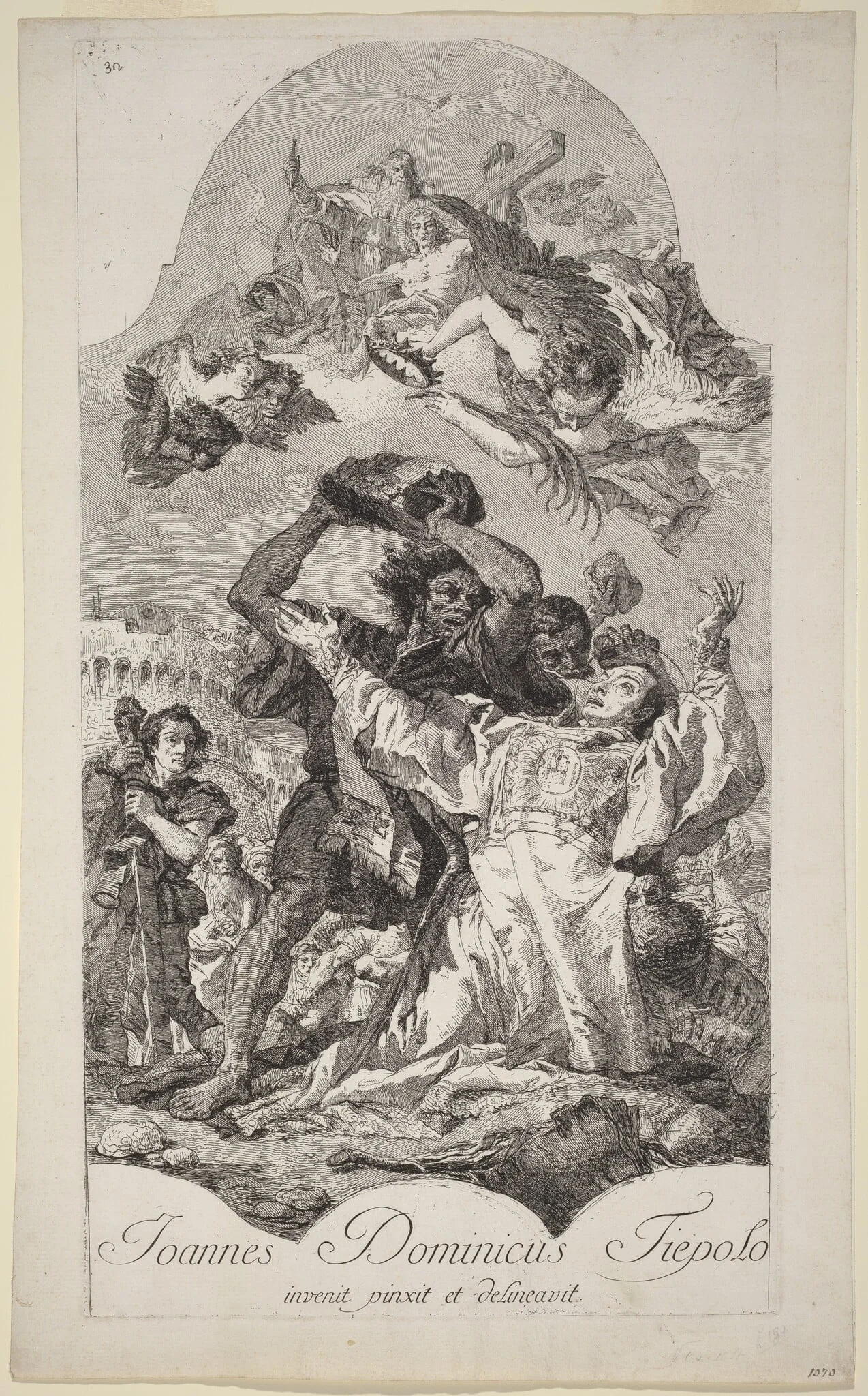 The Stoning of Saint Stephen, detail