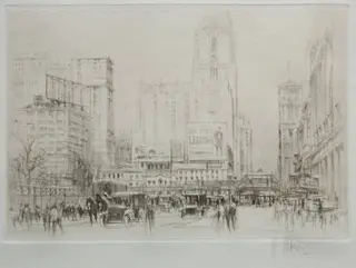 New York City: 42nd Street, by William Walcot, 1923