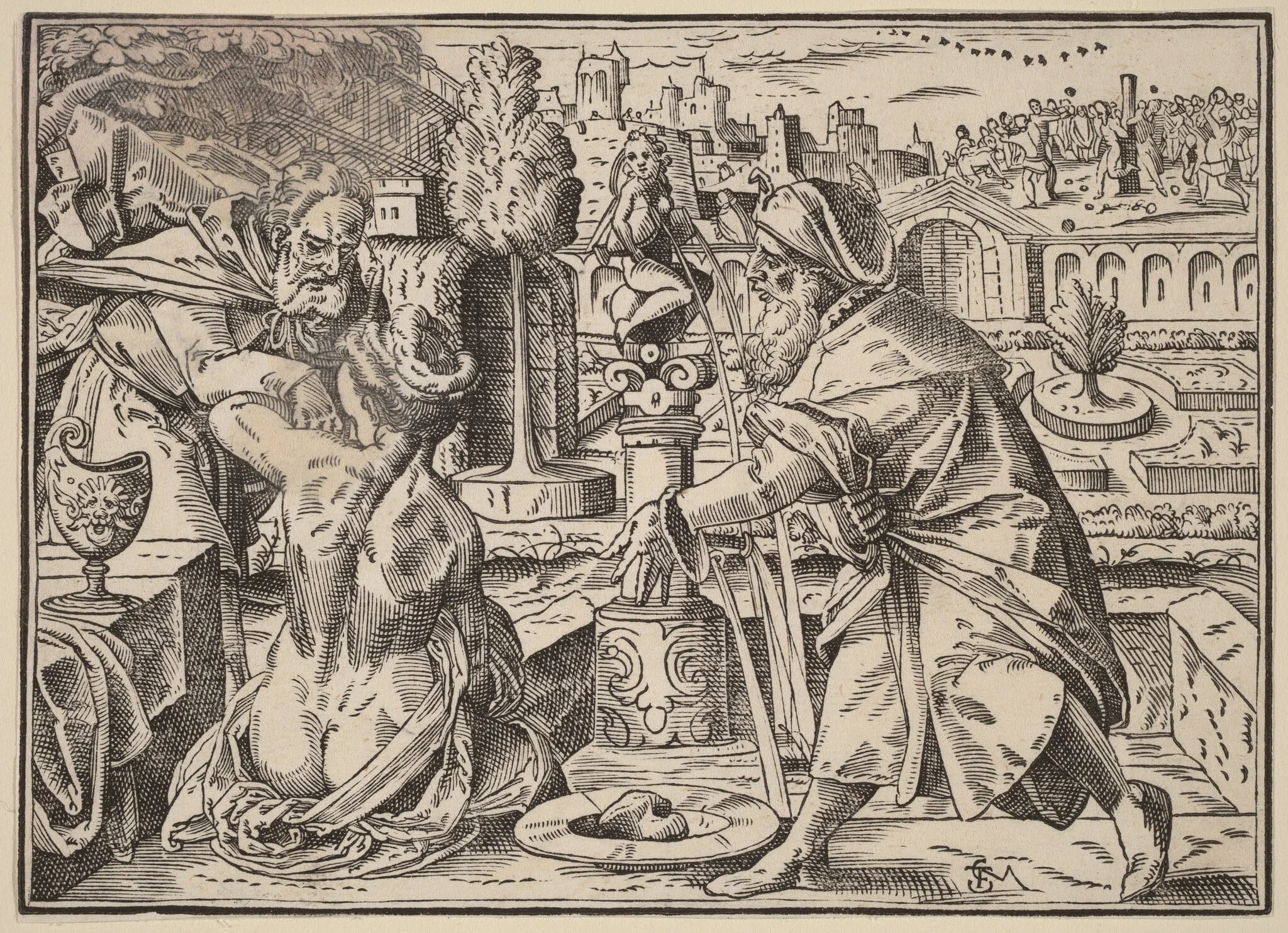 Christ Tells His Disciples of the Last Judgment, detail
