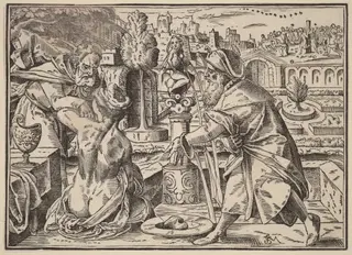 Christ Tells His Disciples of the Last Judgment, by Christoph Murer, ink, 1630