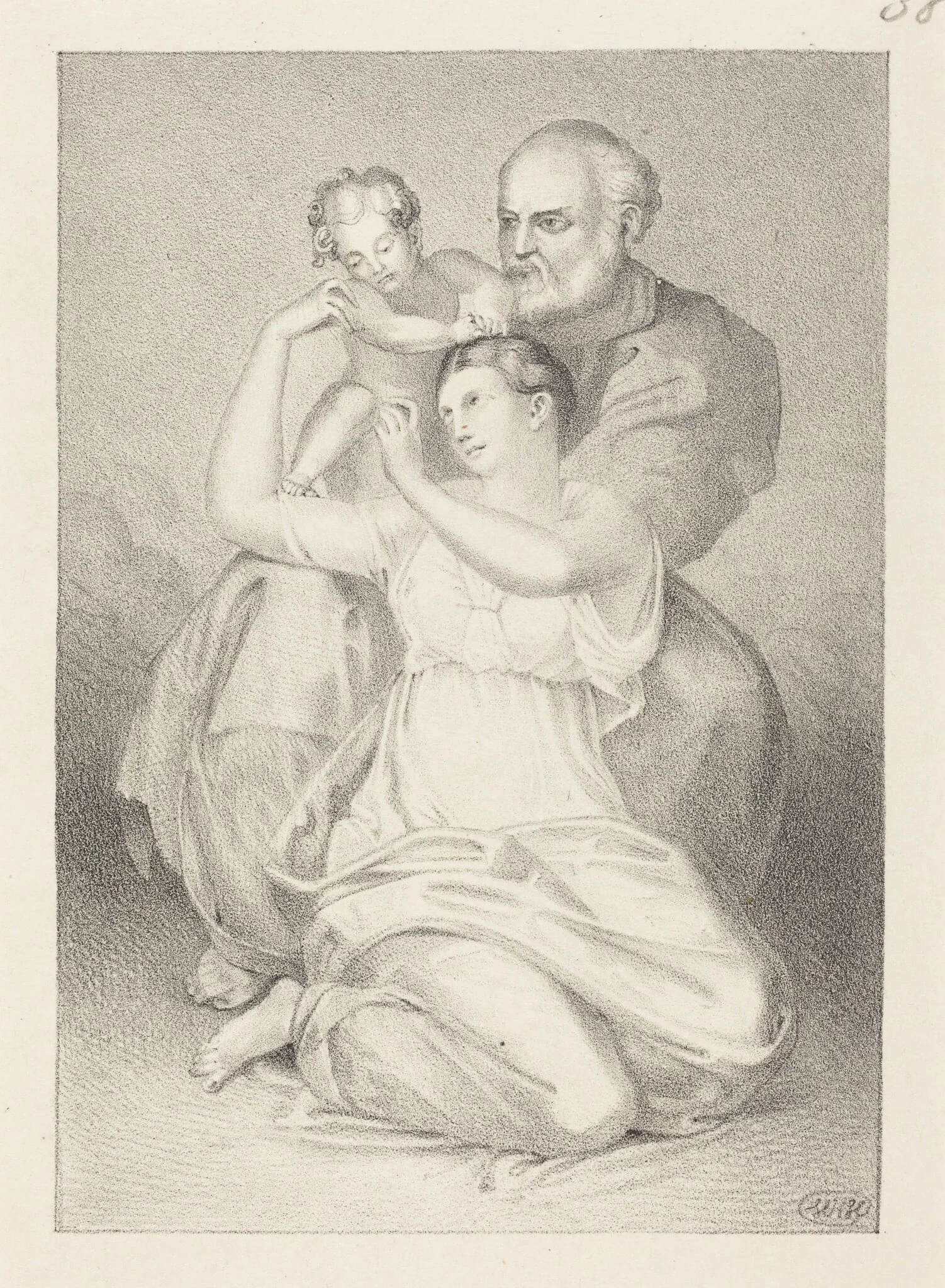 Holy Family, from Michelangelo, detail