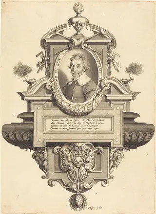 Barthelemy Tremblay, by Michel Lasne, ink, 1639
