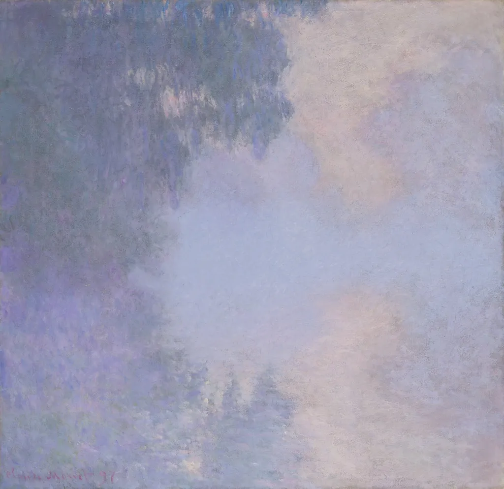 Branch of the Seine near Giverny (Mist), by Claude Monet, oil, 1897